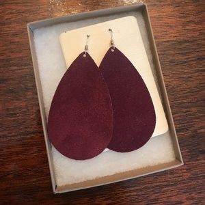 Nickel and Suede earrings